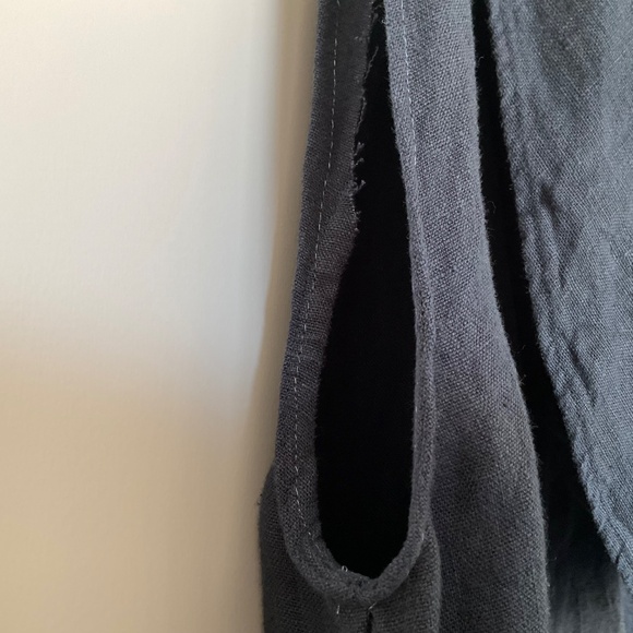 Bryn Walker heavy 100% basket weave linen Noa Top - Picture 11 of 14